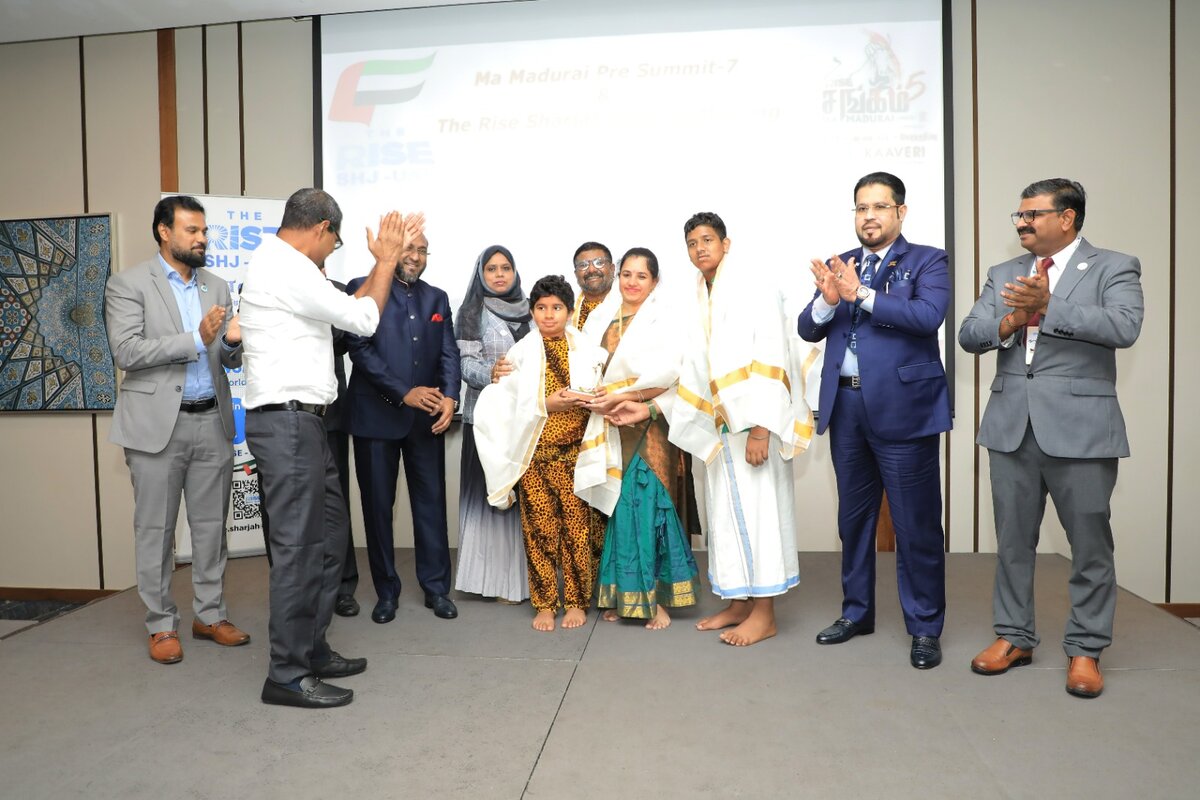 Recognised by The Rise Sharjah Ma Madurai Pre Summit